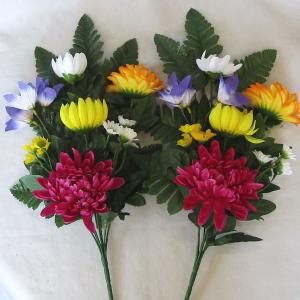 御供え花　仏花　造花　トルコキキョウ 仏花 造花 御供花 仏壇用 アートフラワー S トルコキキョウ 芍薬