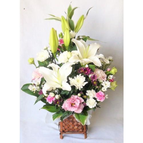 お供え・お悔やみ 弔事 仏事 命日 弔事花 　和【白・ピンク】 お盆のお供え花