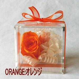 プリザーブドフラワー/キューブBOXミニ カラ...の詳細画像4