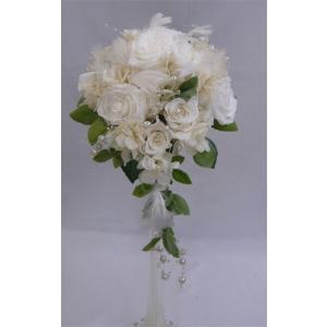 造花ブーケ ウエディングブーケ/ユリ＆かすみ草スペシャルブーケ