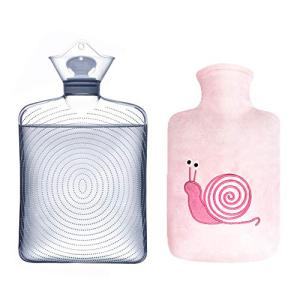 TONGMO 湯たんぽ かわいいカバー付き 容量 1.8L エコ湯タンポ お湯入れ 電気不要 柔らか ゆたんぽ 防寒グッズ あったかグッズ 足