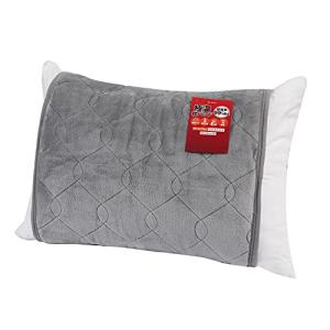 極温 枕パッド ふわふわ 静電気抑制 あったか 43×63cm対応 洗える プレミアムマイクロファイバー 高保温 蓄熱綿 アルミ