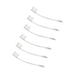 monofive USB Type-C用 保護カバーキャップ 脱落防止ソフト 6個入 白 MF-SUSBC5-6W