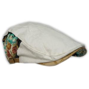 ハンチング メンズ   帽子 和柄 10(ホワイト) オリジナル 和風 和 春夏 秋冬 ちょいワル ...