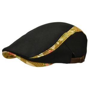 ハンチング メンズ   帽子 和柄 19(ブラック) オリジナル 和風 和 春夏 秋冬 ちょいワル ...