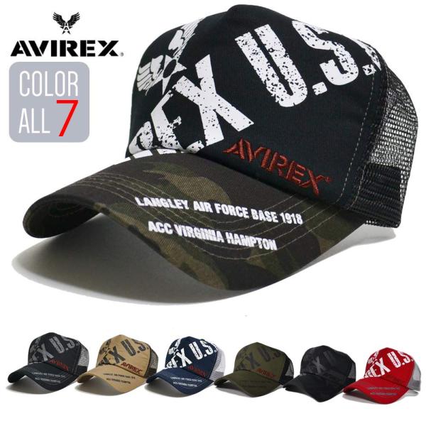 AVIREX メッシュキャップ メンズ 14677800 CAP レディース 春夏 スナップバック1...