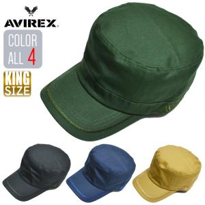 AVIREX CAP 帽子 ワークキャップ キャップ アビレックス  刺繍  バックベルト  メンズ 14308800. 62-64｜bloomcore