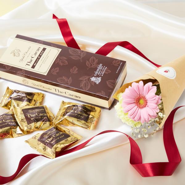 コロンバン お花付きギフト お花4本のミニブーケ ブルーミー ギフト プチギフト プレゼント 可愛い...