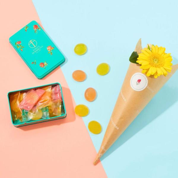 お花 スイーツ ギフト クリスマス 誕生日 銀座千疋屋 ゼリー 詰め合わせ お菓子 お花付き プレゼ...