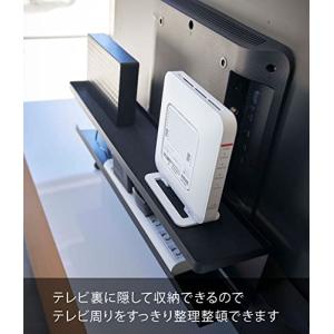 山崎実業 テレビ裏収納ラック ブラック 約W5...の詳細画像4