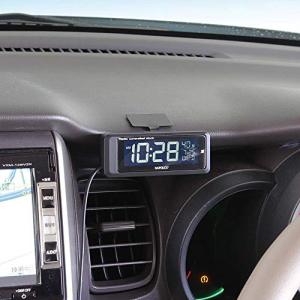 ナポレックス 車用 電波時計 Fizz ブラッ...の詳細画像3