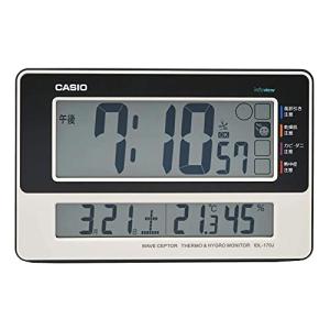CASIO カシオ 置き時計 電波時計 デジタル 温度 湿度 カレンダー 表示 置き掛け兼用 IDL-170J-7JF｜bloomgate