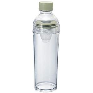 HARIO ハリオ フィルターインボトル ポータブル スモーキーグリーン 樹脂製 縦横 400ml 茶こし付き FIBP-40-SG｜bloomgate