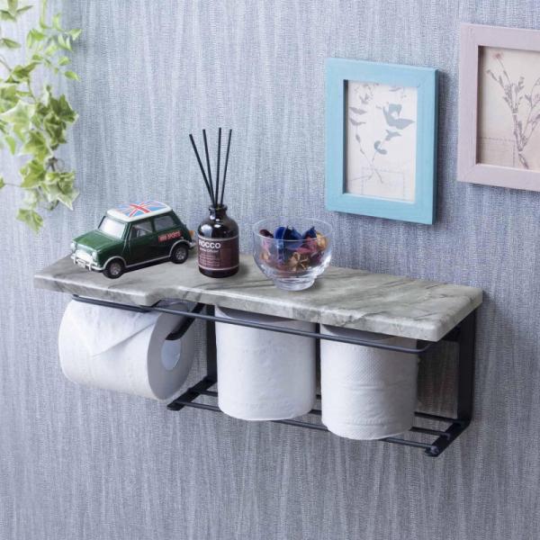 トイレットペーパーホルダー（ストックタイプ）大理石柄　SIN-31STN