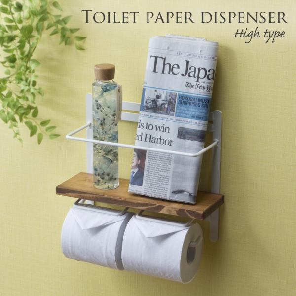 トイレットペーパーホルダー（ハイタイプ）天然木　SIN-40NA