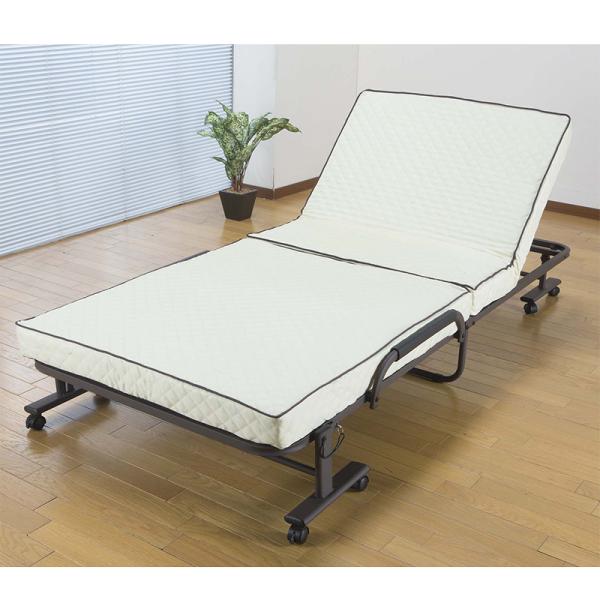 コンパクト折りたたみベッド　ショートシングル（完成品）TS-801-2S　IV