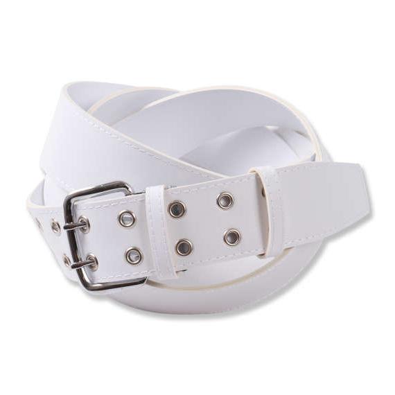 メンズ ベルト 大ききサイズ 作業用ベルト ガードマンベルト 6L ホワイト
