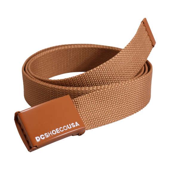ベルト 〜120cm対応 長さ調節カット可能 DCSHOES WEB BELT3 ゴールデンブラウン...