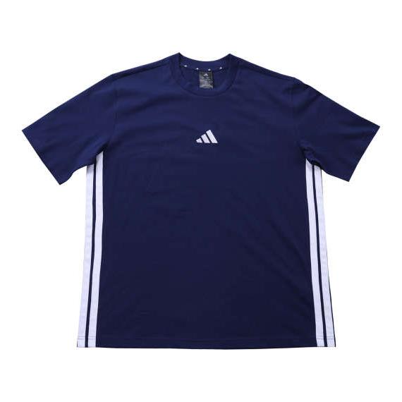 半袖tシャツ メンズ adidas 綿100％ ブランド 大きいサイズ スポーツ 夏 ダークブルー ...