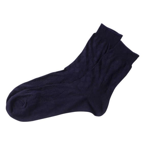 靴下 ビジネスソックス アーガイルリンクス ハーフ丈