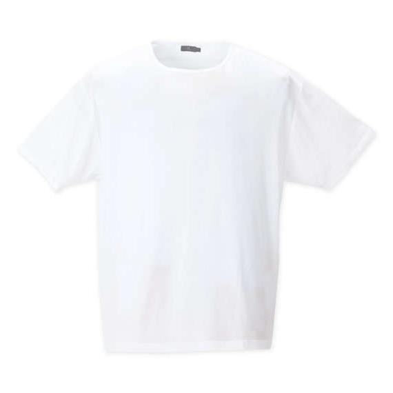 メンズ 肌着 消臭 クルーネック 半袖Tシャツ De/Ou 綿混 大きいサイズ ホワイト 抗菌防臭加...