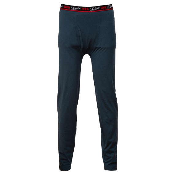 ロングタイツ インナータイツ エドウィン BODY FIRE 大きいサイズ 保温 裏起毛 ネイビー ...