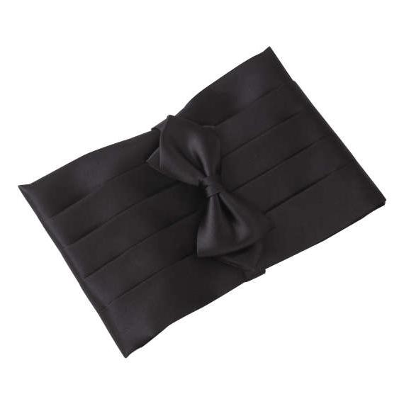 カマーバンド 蝶ネクタイ セット シルク100％ 日本製 大きいサイズ メンズ 礼装用 蝶タイ 首回...