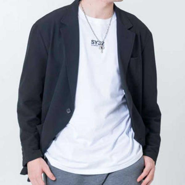 ジャケット メンズ ストレッチ 大きいサイズ  ビジカジ 2WAY ブラック 黒  3L 4L 5L...