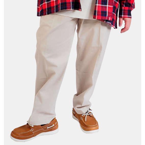 ストレッチパンツ チノパン ノータック ビジカジ 綿 98%　伸縮性あり　股擦れ軽減シック付き エイ...