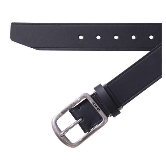 メンズ ベルト ビジネス リーバイス 長さ調節可能 牛革 ブラック 黒 130cm 2L 大きいサイ...