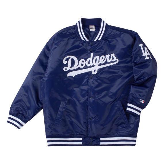 ドジャーズ スタジャン ロサンゼルス・ドジャース サテン スタジアムジャケット Fanatics 保...