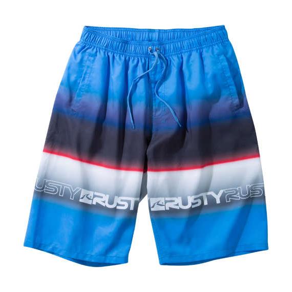 メンズ 水着 サーフパンツ マイクロ ツイル RUSTY 大きいサイズ ブルー 夏 海 プール 海水...