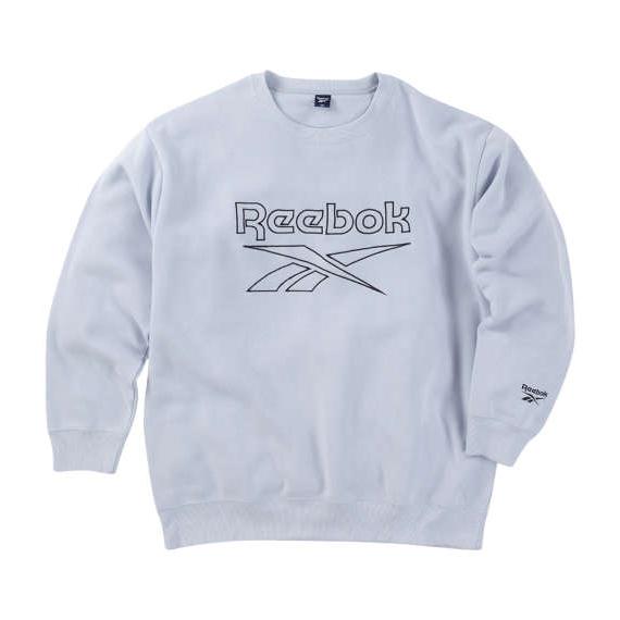 トレーナー メンズ 裏起毛 Reebok リーボック 大きいサイズ グレー ビッグロゴ 3L 4L ...