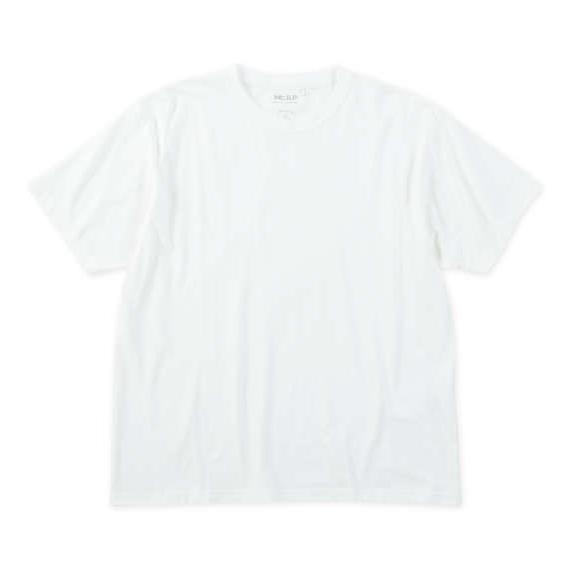 半袖tシャツ メンズ オーガニックコットン クルーネック 綿100 大きいサイズ 白 オフホワイト ...
