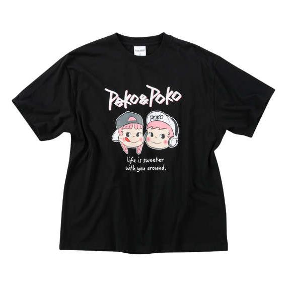メンズ 半袖tシャツ 綿 100% PeKo&amp;PoKo 天竺 ペコちゃん ポコちゃん キャラクター ...