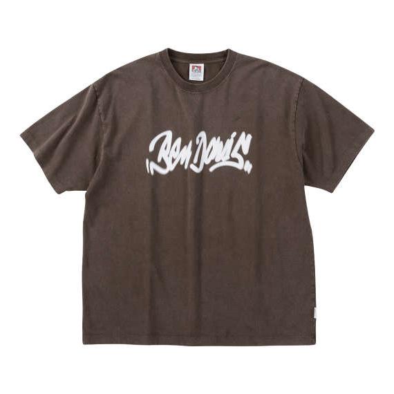 半袖Tシャツ　BEN DAVIS ベンデービス 丸首 ヴィンテージ感レトロな雰囲気 ブラウン 茶色