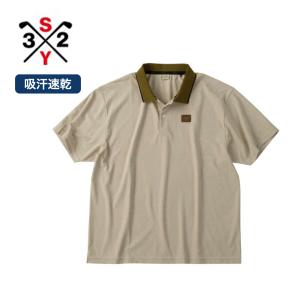 SY32 by SWEET YEARS ポロシャツ 半袖 メンズ 大きいサイズ ジャガード 吸水速乾 ドライ ゴルフ スポーツ 3L 4L 5L 6L トップス ブランド