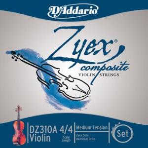 ★ D'Addario ダダリオ / Zyex Composite ザイエックス D線ナイロンアルミ巻き弦（4／4用E線DZ311、A線DZ312、D線DZ313A、G線DZ314）｜bloomz