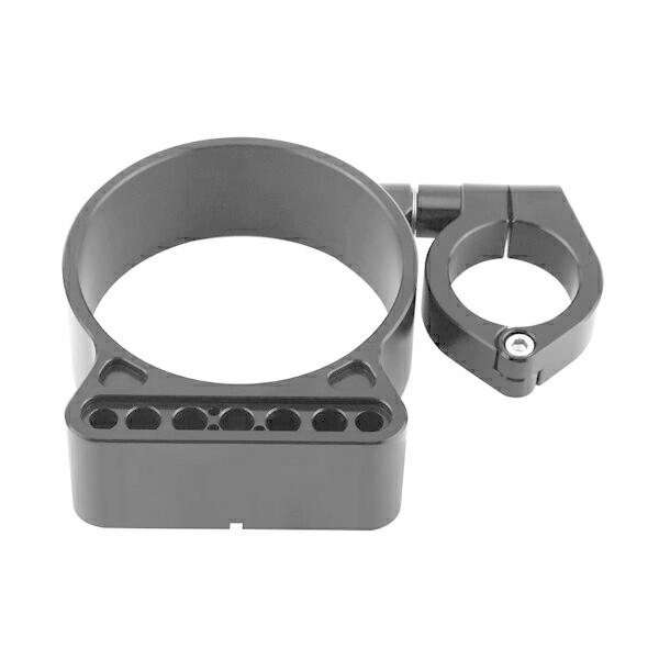 ハーレー 39mmフォーク用 メーター移設キット リロケート サイドマウント ブラック スポーツスタ...