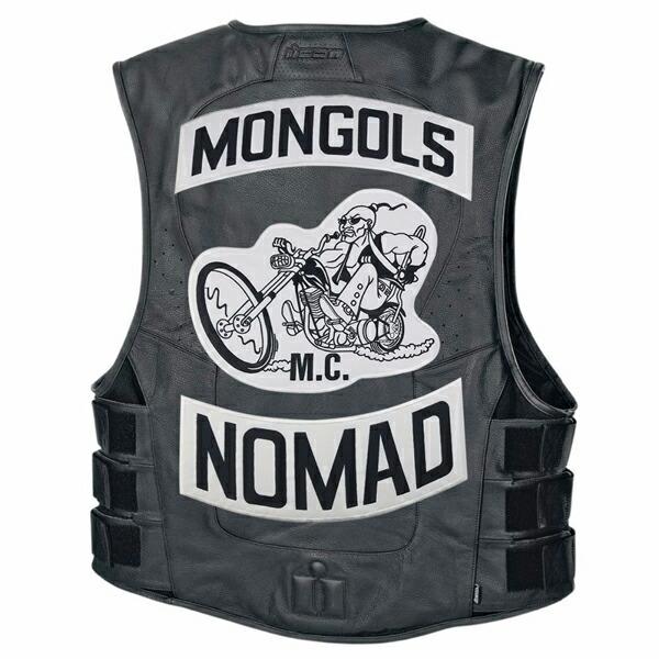 1%er MC モーターサイクルクラブパッチ NOMAD Mongols アイロンパッチ チョッパー