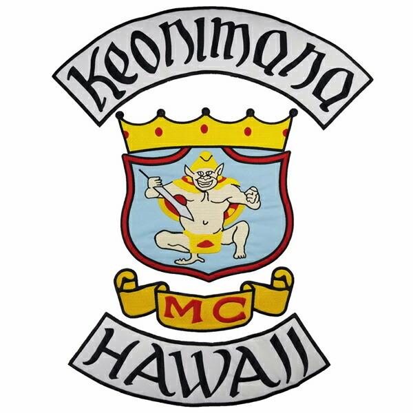 1 HAWAII 1%er MC モーターサイクルクラブパッチ  アイロンパッチ チョッパー イージ...