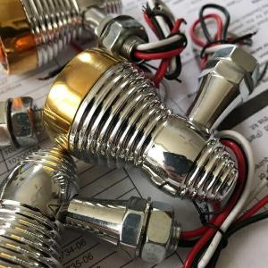 真鍮 LEDウィンカー 4個 ブラス ビンテージ BRASS ハーレー ショベル