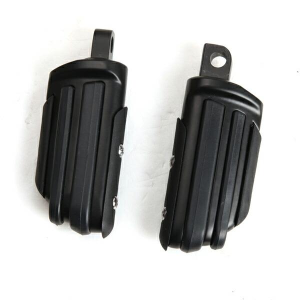 ハーレー フットペグ ブラック スポーツスター ツーリング ソフテイル ダイナ フォーティエイト ア...