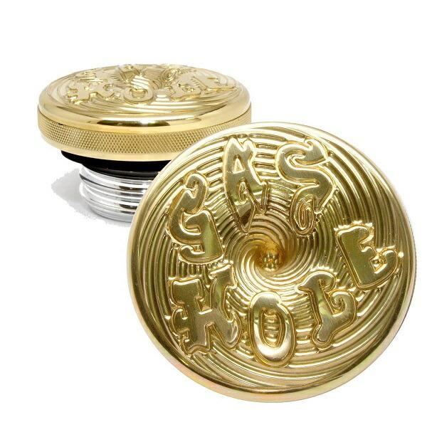 真鍮 ビンテージ カスタム タンク ガスキャップ GAS HOLE ハーレー パンナックルショベル ...