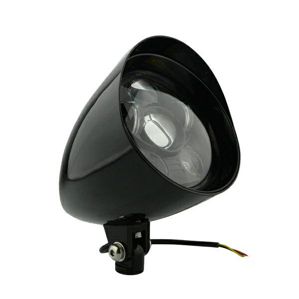 LEDヘッドライト ブレット 砲弾型 ハーレー ソフテイル ダイナ ショベル パン スポーツスター ...