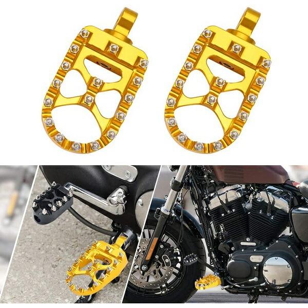 ハーレー クラブスタイル MXペグ ゴールド フットペグ  スポーツスター ツーリング ソフテイル ...