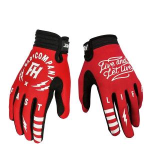 レザーグローブ ボーダー 黒/白グローブ バイカー ハーレー チョッパー