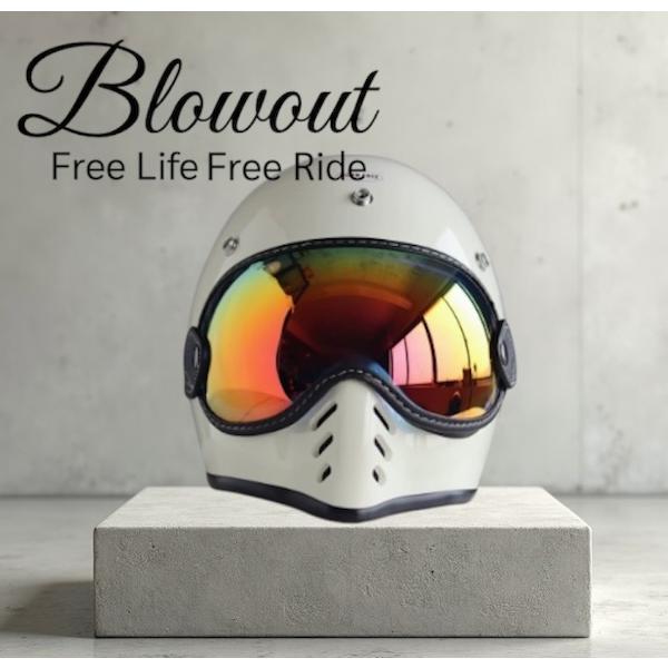 Blowout MTX ゴーグル ヘルメット ビンテージ シールド moto3 チョッパー ハーレー
