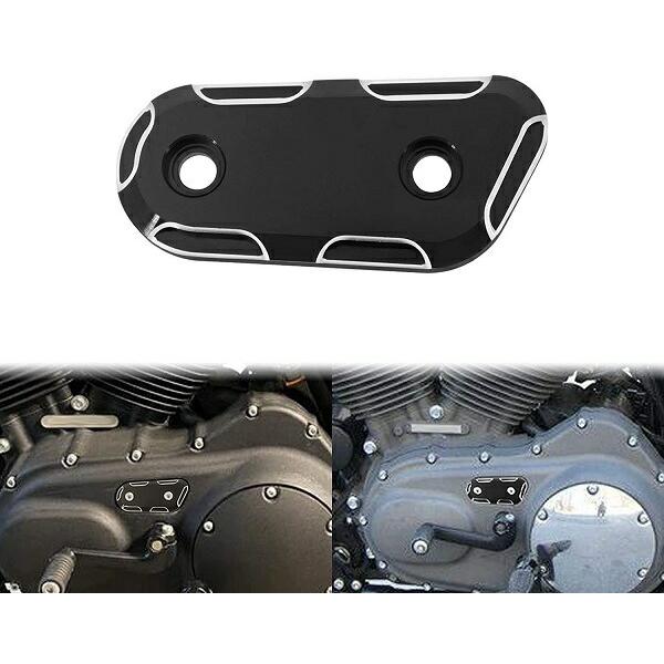 スポーツスター XL1200 XL883 アルミ削り出し インスペクションカバー  検索 ダービーカ...