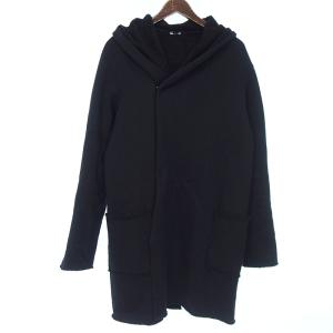 ウェア/WARE Wool Cotton Fleece Long Hood Jacket コート 92I23 サイズ メンズ不明 ブラック ランクB  (中古)｜blowz